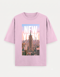 NYC Light Pink Oversized T-Shirt