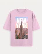 NYC Light Pink Oversized T-Shirt