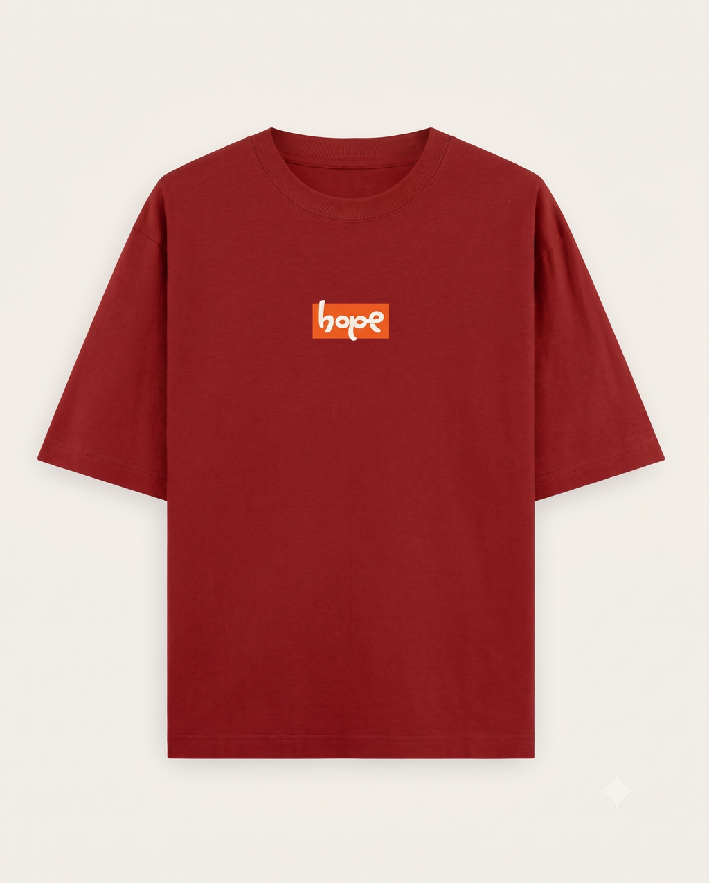 Hope Red Oversized T-Shirt