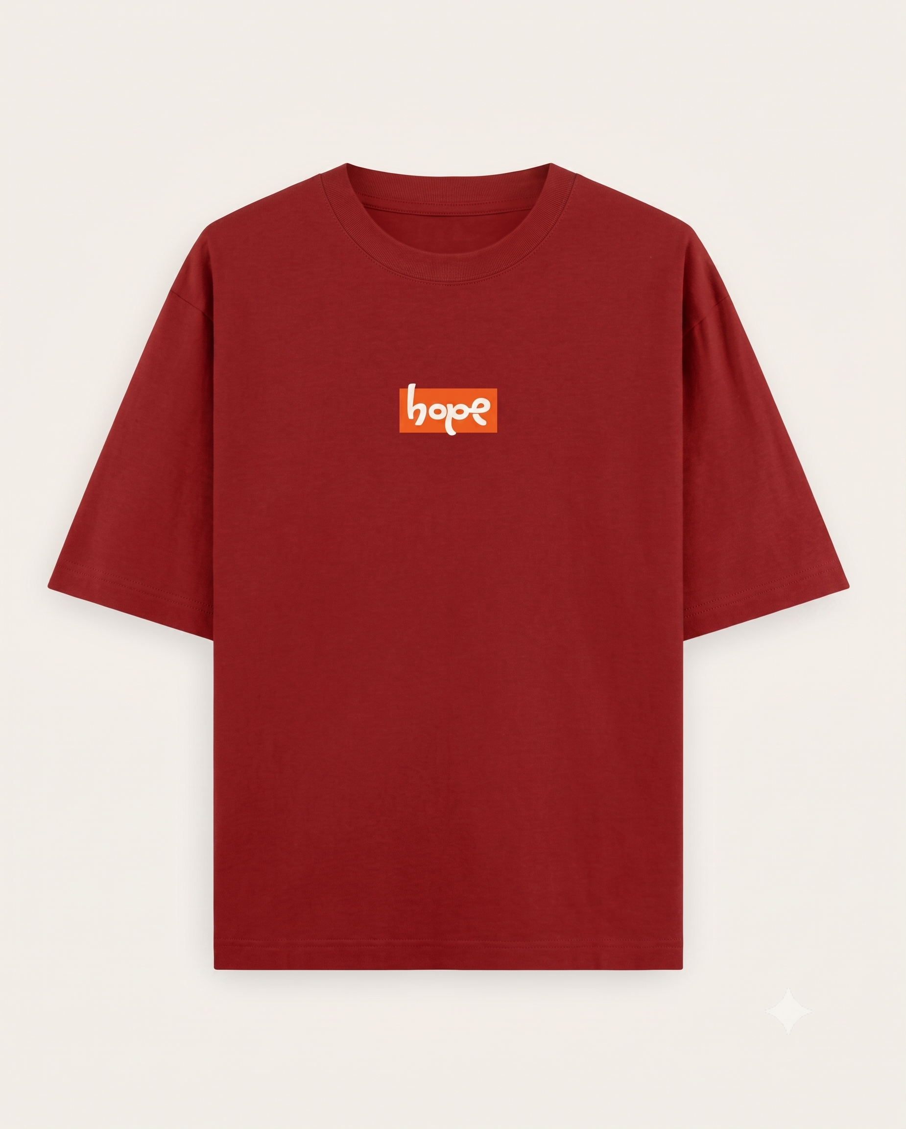 Hope Red Oversized T-Shirt